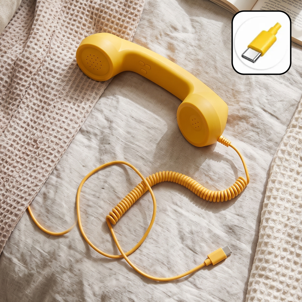 CorDial Retro Phone Handset USB-C