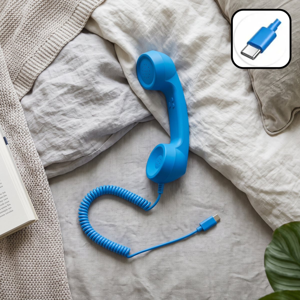 CorDial Retro Phone Handset USB-C